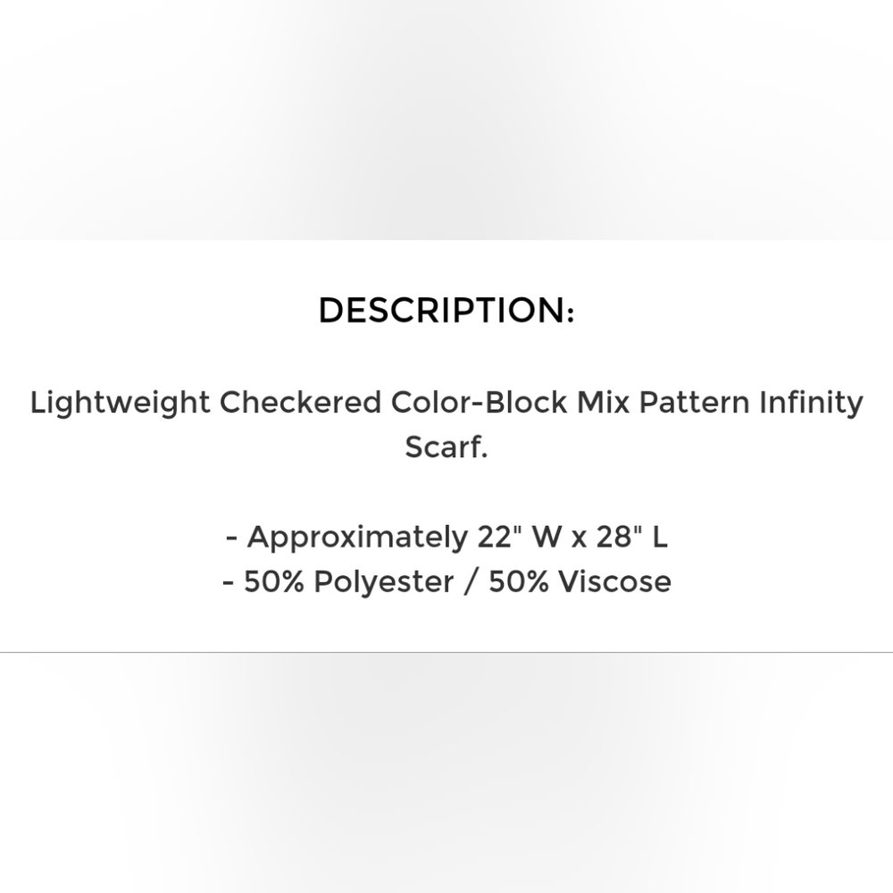 L.I.B Infinity Mixed Pattern Scarf - Picture 2 of 2
